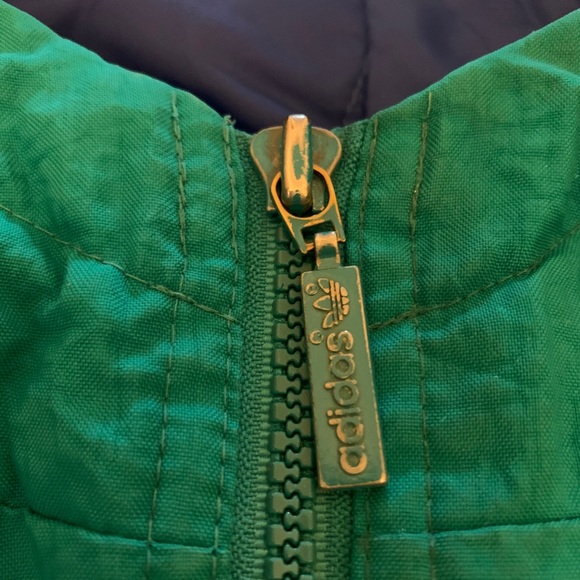 Vintage Adidas Windbreaker Men’s L Teal/Royal Blue - Picture 6 of 16